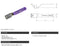 Lockable Lever Handle Recycled Water Lilac - Suits 1 1/4", 1 1/2" & 2" Ball Valve