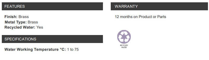 Recycled Water Products Nut and Tail (To Suit Kit RWKN20) For Hose Tap Kit Lilac