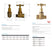 1/2" Stop Tap Male x Female Rough Brass Finish Watermarked
