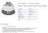 90mm 1 Row 0.50mm Twist Knot Cup Brush - Steel Wire