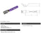Lockable Lever Handle Recycled Water Lilac - Suits 1/2" and 3/4" Ball Valve