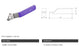 Lever Handle Recycled Water Lilac - Suits 2 1/2", 3" and 4" Ball Valve