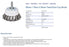 50mm 1 Row 0.35mm Twist Knot Cup Brush - Steel Wire