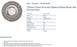 Bordo 178mm 0.50mm 60 Knots Pipeline Wheel Brush with 22.2mm Bore - Steel Wire