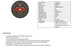 Dymaxion 305mm Steel Cutting Low Speed Stationery Cut Off Wheel - 5 Pack