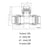 50mm x 25mm x 50mm Plasson Metric Compression Reducing Tee
