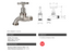 1/2" BSP Hose Tap Standard Male Watermarked Nickel Plated Finish