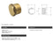 Brass Hex Plug 1/8" BSP Thread