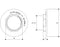 1 1/4" BSP x 77mm Wide Brass Female Flanged Wide Backnut