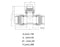 63mm x 40mm x 63mm Plasson Metric Compression Reducing Tee