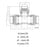 32mm x 25mm x 32mm Plasson Metric Compression Reducing Tee