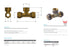 NYLON COMPRESSION BRASS TEE DOUBLE UNION 15C x 15C x 1/2" F