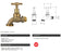 3/4" BSP (20mm) Hose Tap Standard MI Watermarked Rough Brass Finish