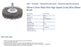 Bordo Steel Wire High Speed Crimp Wire Wheel Brush  50mm 0.3mm x 23mm Thickness 1/4" Round Shank 10 Pack