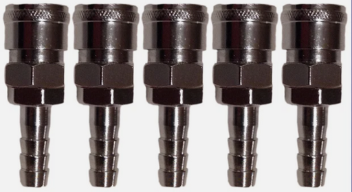 Air Fitting Two Touch Nitto Style Socket 11mm Hose Barb 30SH x 5 - Fit 3/8" Hose