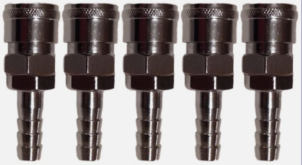 Air Fitting Nitto Style Socket Hose Barb 20SH x 5 - Fit 5/16" Hose