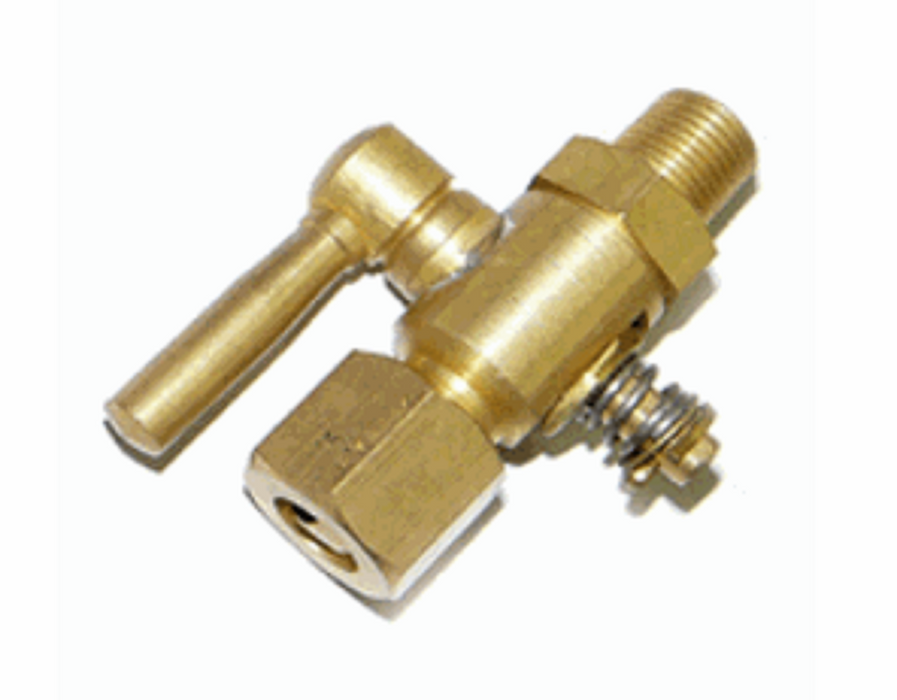 1/4" Hose ID x 1/8" BSP Barbed Lever Tap - Brass Lever Tap - Tanks Plumbing