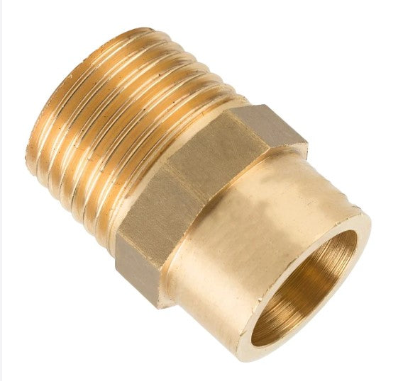 Brass Adaptor 3/8" Female BSP x 1/2" Male BSP - Lead Free