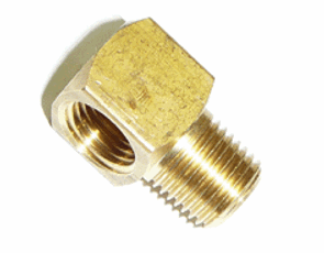 Brass 90 Degree Elbow Male Female 3/8" BSP - Short Elbow