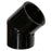 2 1/2" (65mm) Black Steel Elbow 45 degree BSP Female x Female