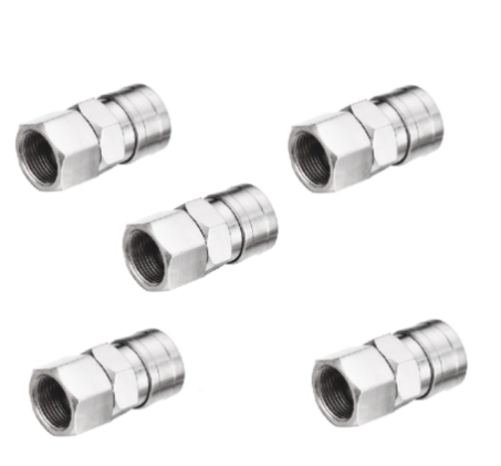5 Piece Nitto Style One Touch Female Air Fitting 40SF with 1/2" Thread