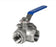 3/8" BSP (10mm) 3 Way T Port Ball Valve Side Entry 316 Stainless Steel