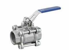 2 1/2" BSP (65mm) 316 Stainless Steel Ball Valve 3 Piece Full Bore Lockable