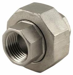 1 1/2" BSP 40mm 316 STAINLESS STEEL 3 PIECE UNION FEMALE FEMALE