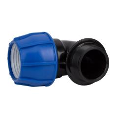 16mm x 3/4" BSP Norma Metric Male Elbow - PE x MI - Blue Line Irrigation Compression Fitting - Poly Pipe