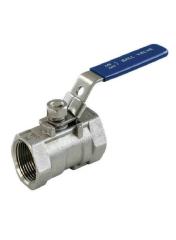 3/8" BSP (10mm) 316 Stainless Steel Ball Valve 1 Piece Reduced Bore Lockable