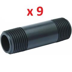 9 x Poly Riser 3/4" BSP (20mm) x 900mm Long Male x Male