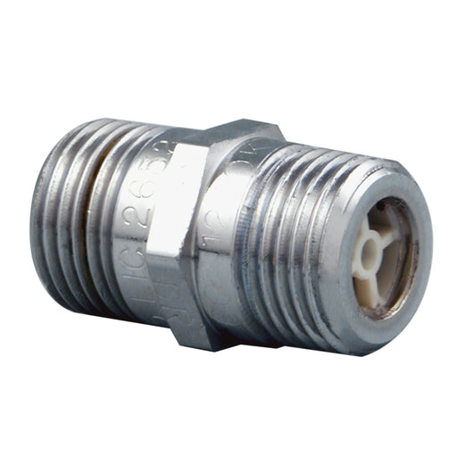 Mini Dual Check Valve 1/2" BSP (15mm) Male Male Watermarked Chrome Plated