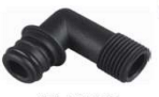 SeaFlo Agricultural Pumps - Male NPT Elbow Fitting With O-Ring - 3/4" Quick Attach x 1/2" MNPT