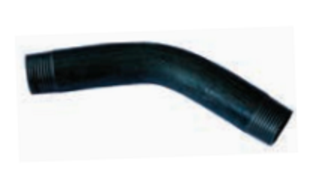 1/2" BSP (15mm) Black Steel 45 Degree Bend Male Male