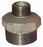 1 1/2" x 1 1/4" BSP Gal Mal Reducing Nipple Male Male Galvanised Malleable Steel