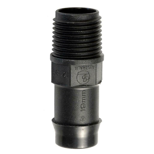 19mm Tail x 3/4" BSP Male Director Poly Pipe Fitting - Pack of 25