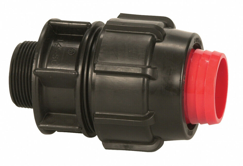 2" x 1 1/4" Plasson Rural Male Threaded Adaptor Connector