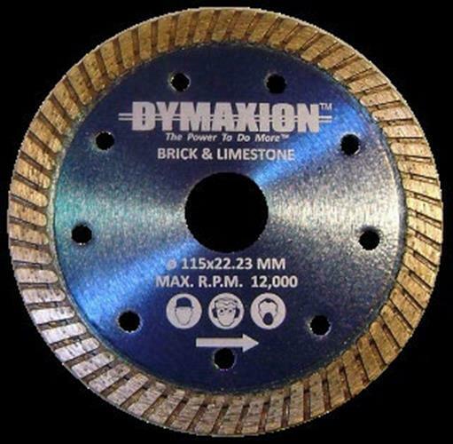 Diamond Blade Turbo for Brick and Natural Limestone 115mm x 22mm Bore