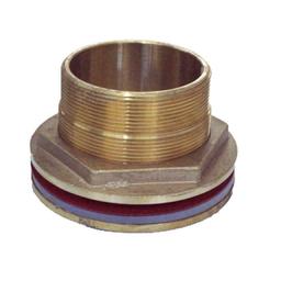 Tank Flange Fitting Brass 4" BSP (100mm) Male Female Watermarked