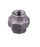 1/2" BSP Gal Mal Barrel Union Steel Seat to Steel Seat Female Female Thread