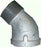 3/4" BSP (20mm) Gal Mal 45 Degree Elbow Male Female