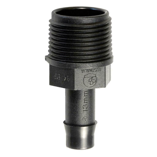 13mm Tail x 1" BSP Male Director Poly Pipe Fitting - Pack of 25