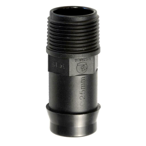 25mm Tail x 3/4" BSP Male Director Poly Pipe Fitting - Pack of 25