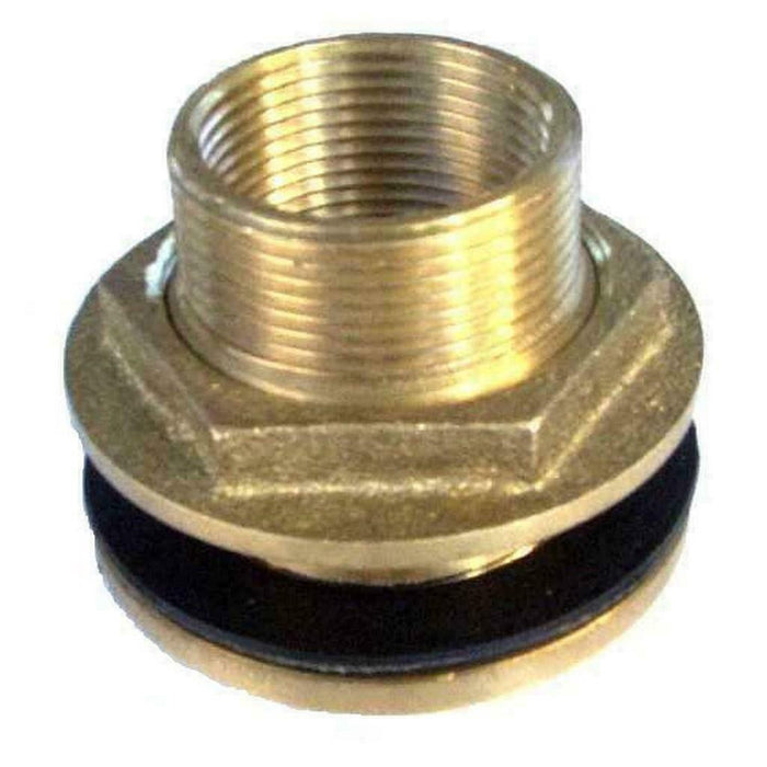 Tank Flange Fitting Brass 3/4" x 1/2" BSP (20 x 15mm) Male Female Watermarked