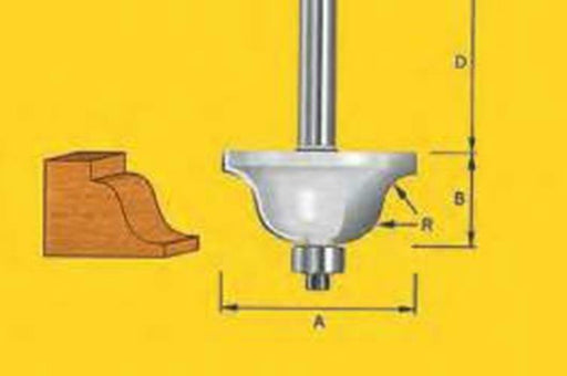 TruaCut Edge Forming Bits - 6.4mm Roman Ogee Router Bit