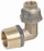 Brass Flared Compression Elbow -3/4" BSP (20mm) Male x 15mm Reducing Compression