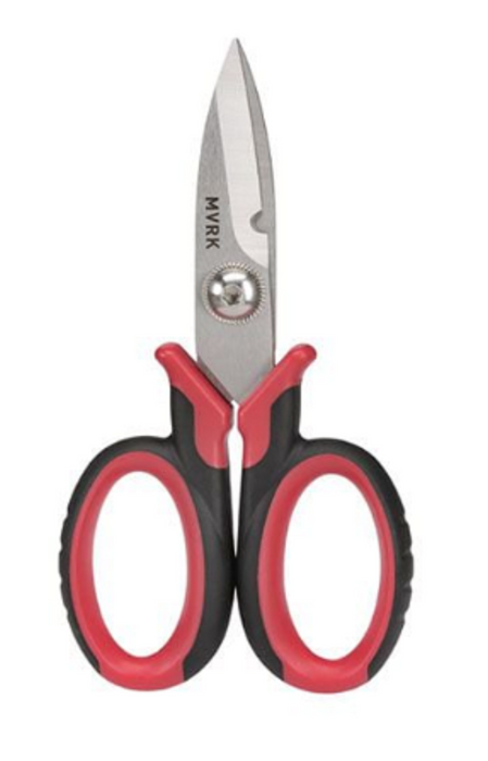 MVRK 150mm MULTI PURPOSE ELECTRICIANS SCISSORS SERRATED BLADES AMBIDEXTROUS