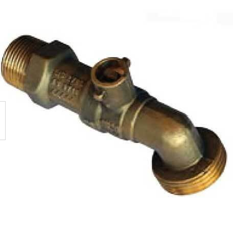 1/2" DR Brass Valve Cock Vandal Proof Handle Watermark Dezincification Resistant