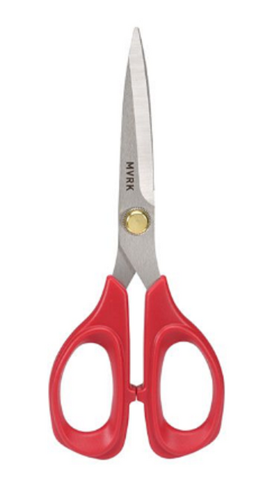 MVRK 178mm SCISSORS STAINLESS STEEL AMBIDEXTROUS CUT PAPER CARD FABRIC LEATHER