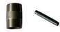 2" BSP (50mm) x 120mm LONG BLACK STEEL BARREL NIPPLE MALE MALE JOINER PIPE RISER